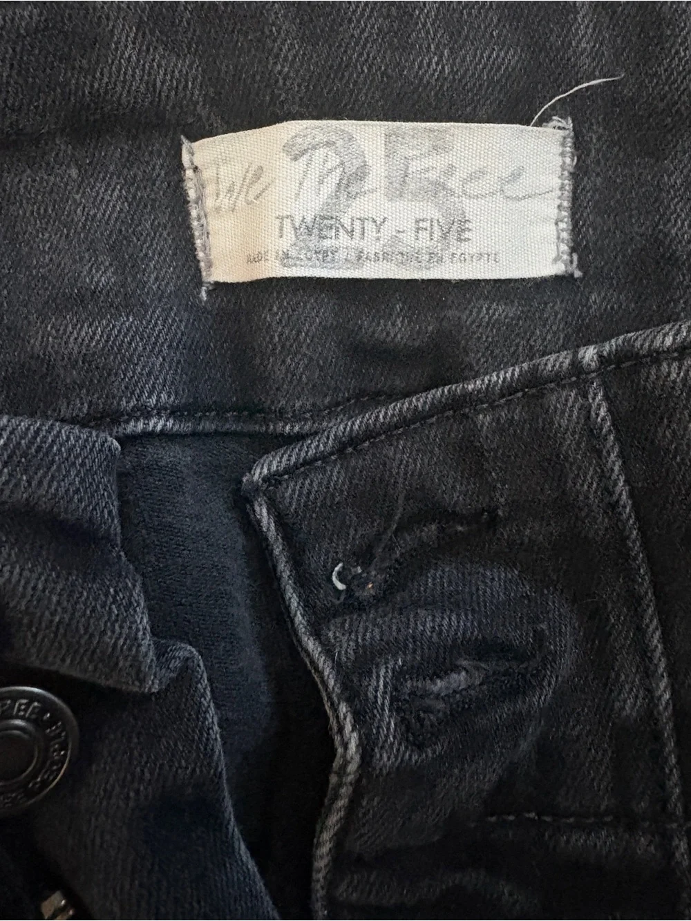 We The Free Black Bootcut High-Rise Jeans